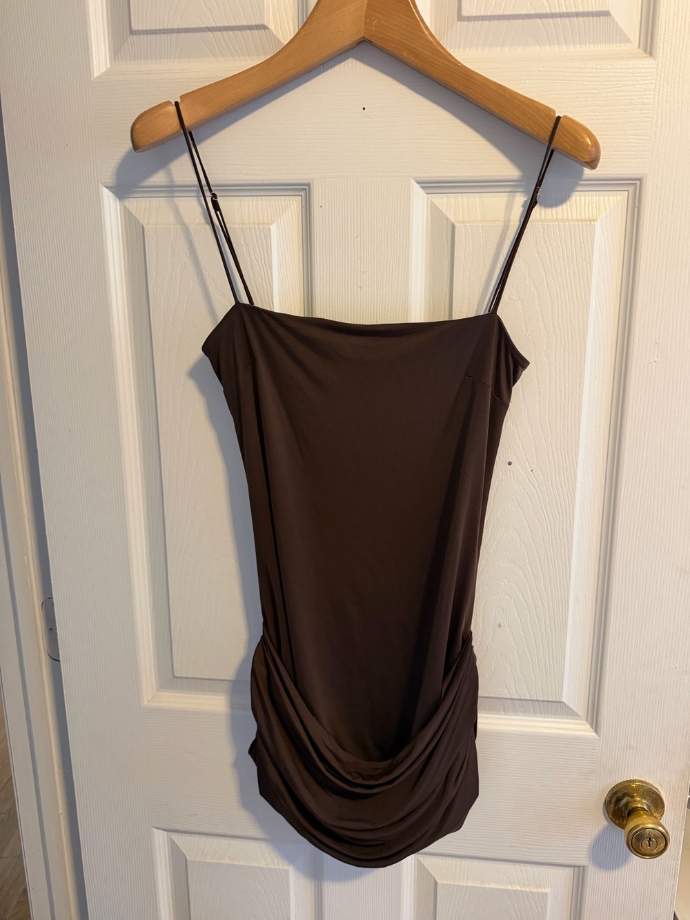 Amanda Uprichard Pippa Top in Cocoa Brown Size Small